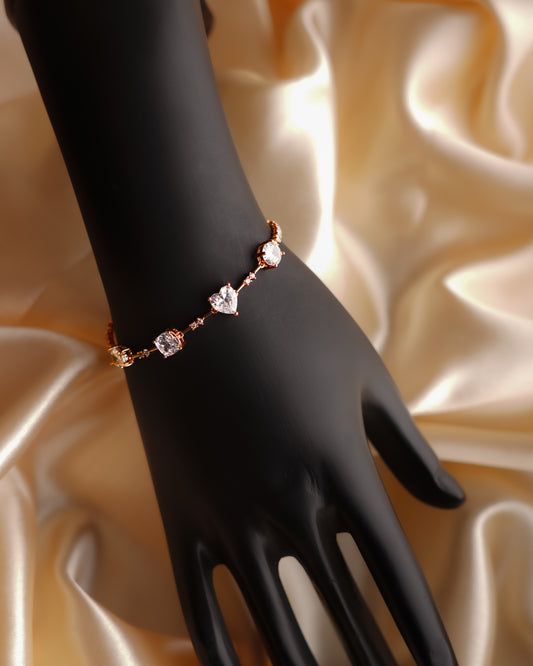 Rose Gold-Plated AD Bracelet