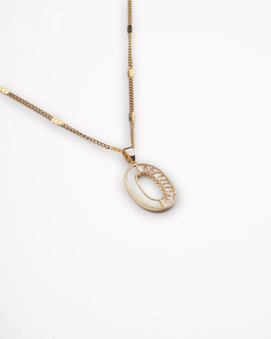 Gold Plated AD Pendant with Chain